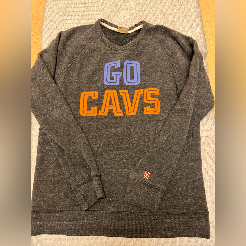 Gray GO CAVS Sweatshirt